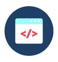 HTML Coding Vector Icon