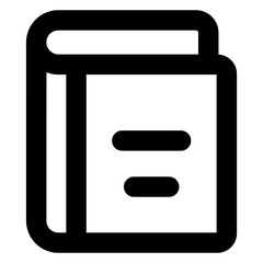 
Filled design of booklet icon 

