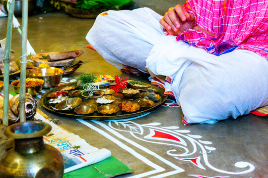 Traditional hindu wedding ceremony