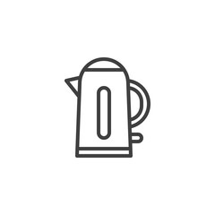 Electric kettle line icon