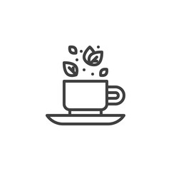 Cup of tea line icon