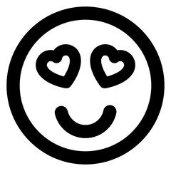 
Modern style of happy emoji icon

