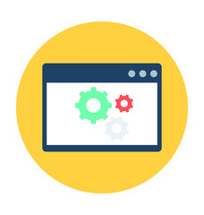 Web Setting Vector Icon