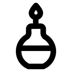 
Lab apparatus tool, filled design of bunsen burner icon

