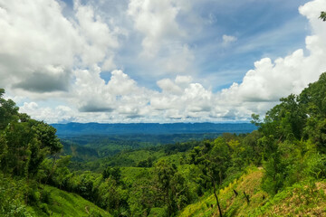 clouds over the mountains