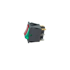 Double Rocker Switch SPST ON-OFF 6 Terminals Red, Green light 16A