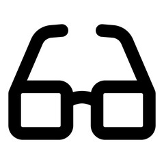 
Trendy design of 3d glasses icon

