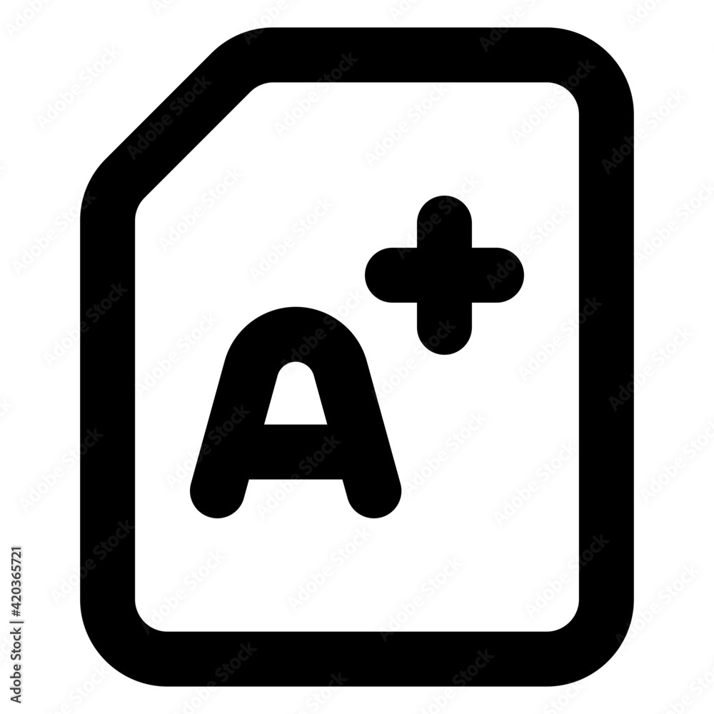 Canvas Prints a unique style icon of folded paper in glyph style