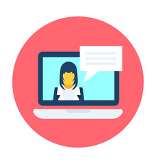 Online Chat Vector Icon