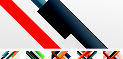 Abstract backgrounds - multicolored lines. Templates for business or technology presentations, internet posters or web brochure covers