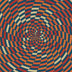 Abstract Colorful Rings Background Template, Sector Blocks