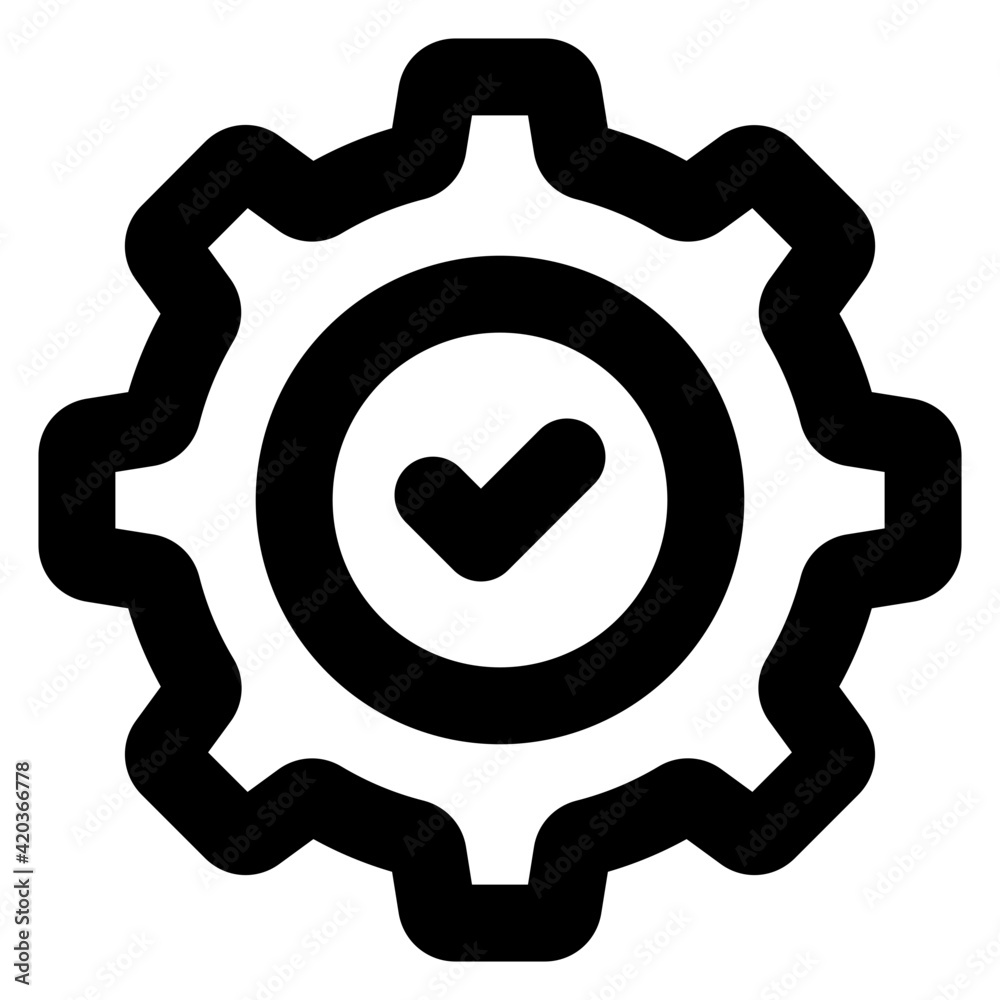 Canvas Prints an icon design of forward gear, editable vector