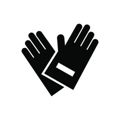 Protective gloves icon