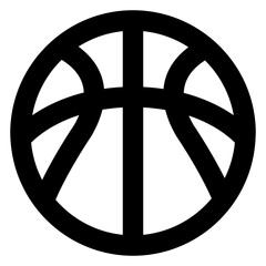 
Sports equipment icon, filled design of basketball 

