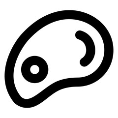 
Vector design of meat slice icon

