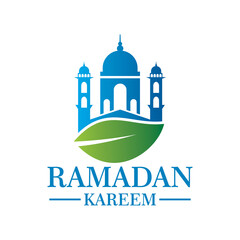 ramadan vector , mosque logo vector