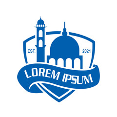 ramadan vector , mosque logo vector