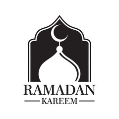 ramadan vector , mosque logo vector