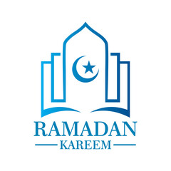 ramadan vector , mosque logo vector