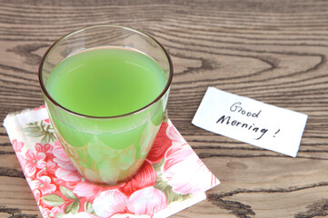 Kiwi juice for breakfast