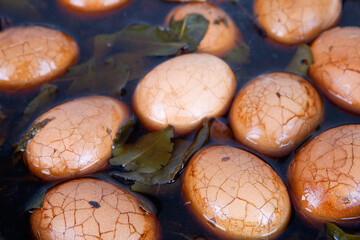 A pot of tea eggs
