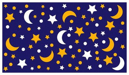 Obraz na płótnie Canvas Background Star and Moon