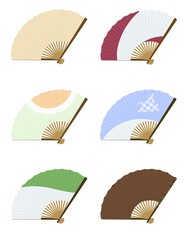 茶扇子　彩りセット　カラー2