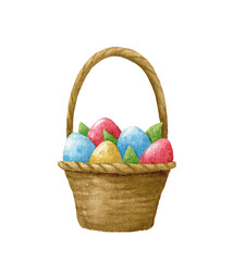 Egg basket watercolor 1