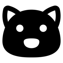 
A filled design of pig, mammal icon

