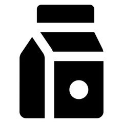 
Milk pack icon in editable style, milk container 

