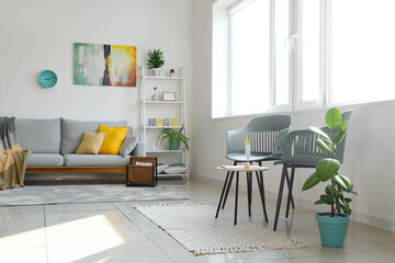 Stylish interior of living room