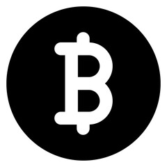 
Modern style of bitcoin icon

