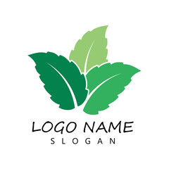 Leaf icon Vector Illustration design Logo template