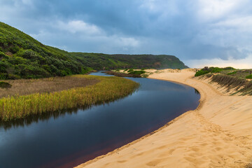 Rainy day at the lagoon