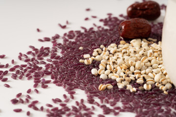 Special Chinese Food, Purple Potato, Barley, Red Date Congee