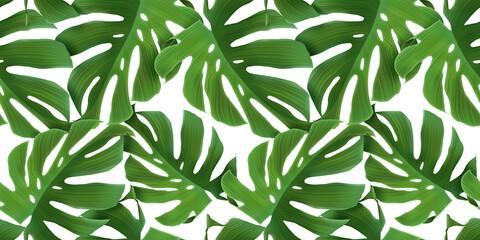 Seamless Leaves Pattern In Elegant Style. Palm leaves background. Tropical palm leaves, jungle leaves seamless floral pattern background