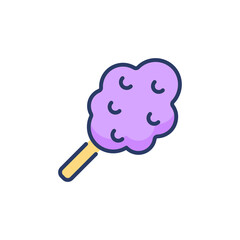 Cotton Candy icon in vector. Logotype