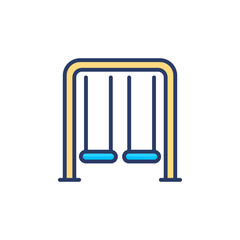 Swing icon in vector. Logotype