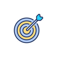 Archery icon in vector. Logotype