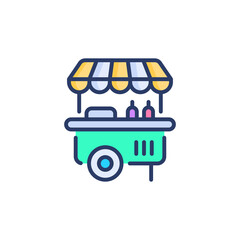 Burger Stall icon in vector. Logotype