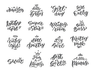 Set of vintage Always princess emblems