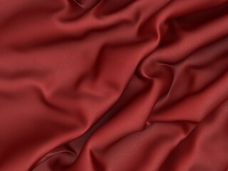 Abstract red luxury cloth background. Silk fabric texture