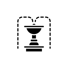 Fountain icon in vector. Logotype