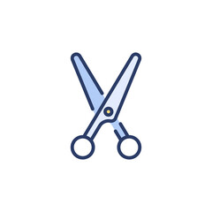 Scissor icon in vector. Logotype