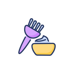 Hair Color icon in vector. Logotype