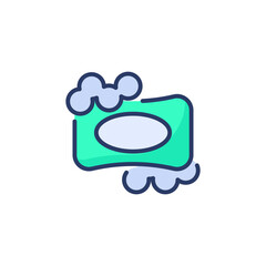 Shaving Soap icon in vector. Logotype