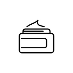 Cream Jar icon in vector. Logotype