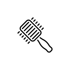 Round Brush icon in vector. Logotype