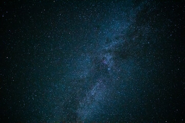 The night sky is covered with stars. Beautiful space background.