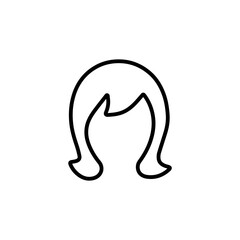 Hair Extension icon in vector. Logotype